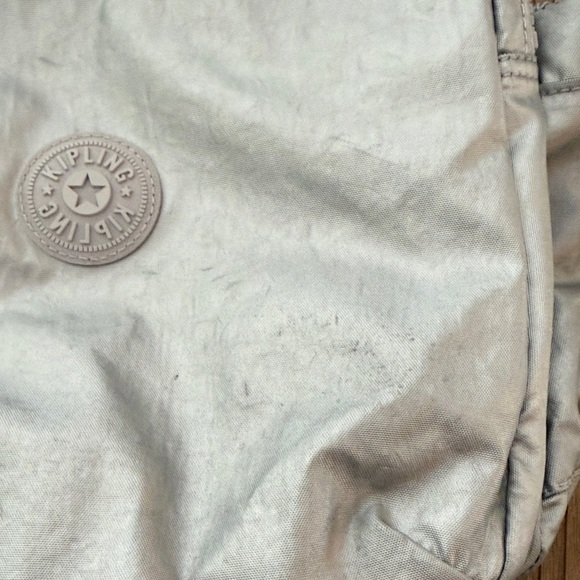Kipling Metallic Silver Backpack - Picture 14 of 16